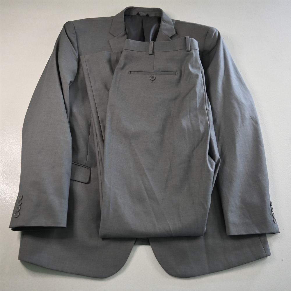 Caravelli‎ 48L 40x38 Gray Super 150s Harry Mens Jacket Pants Suit